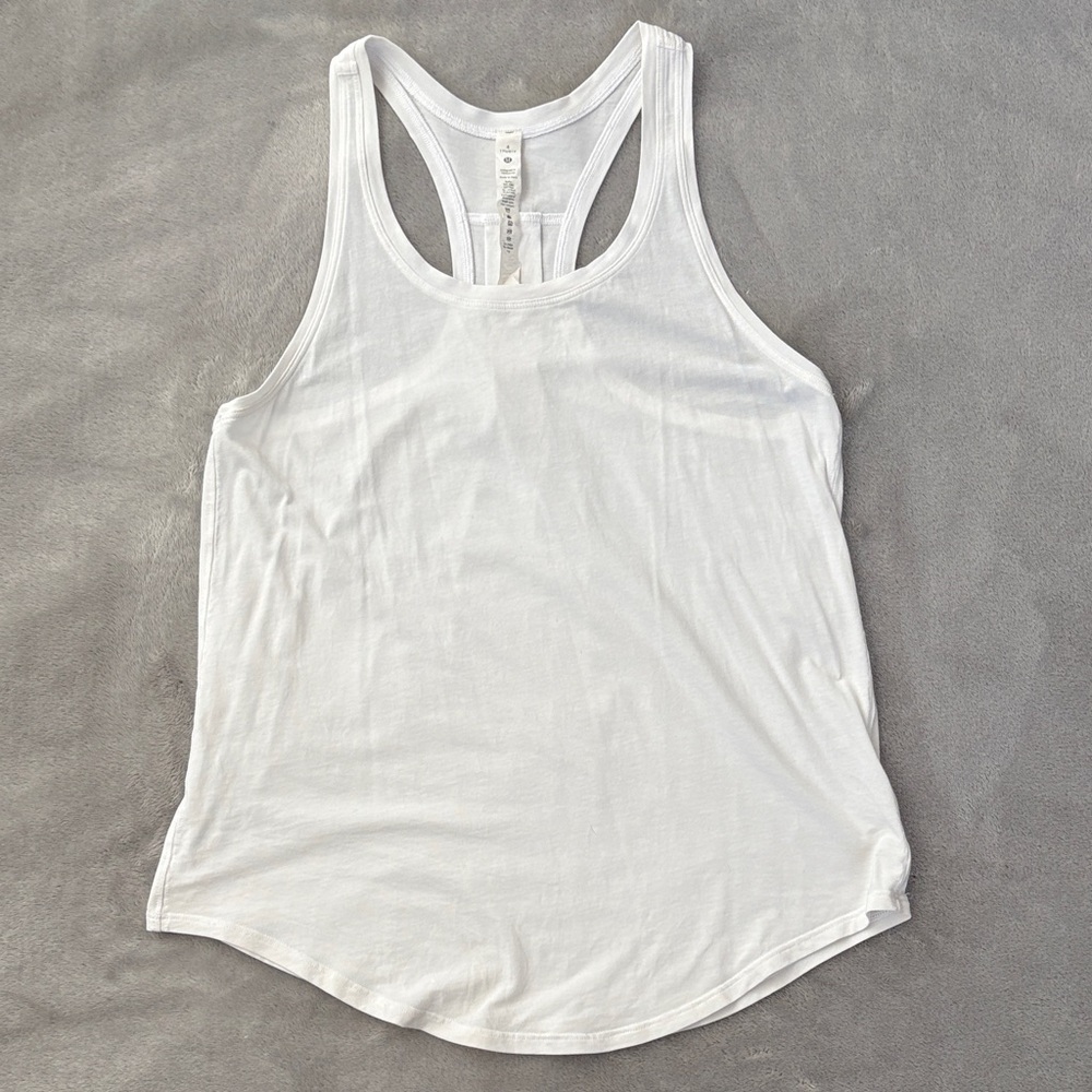Lululemon Classic White Racerback Tank Top - Women's
